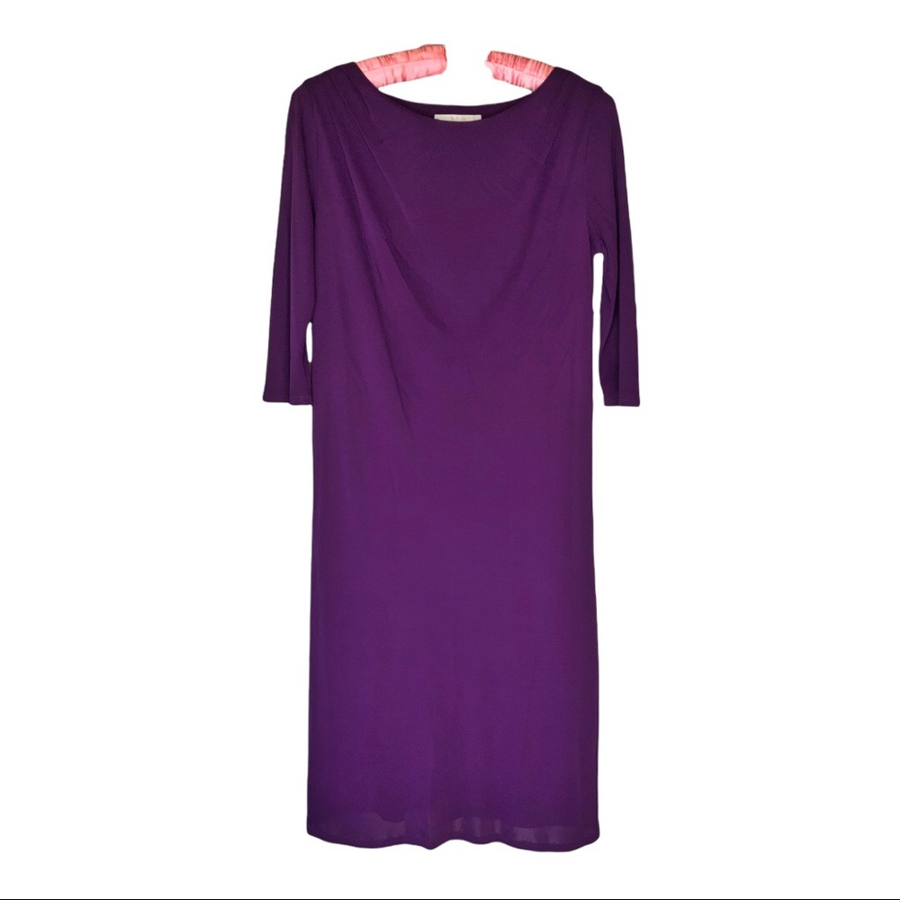 Emilio Pucci Purple Round Neck Dress Size 6